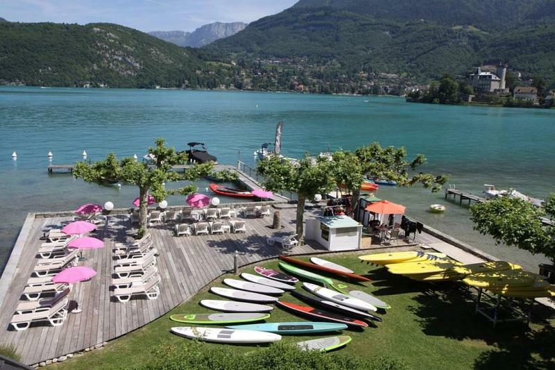 La Baie Des Voiles 3 Chambres 4 A 6 Personnes Au Bord Du Lac Plage Privee Duingt Eksteriør billede