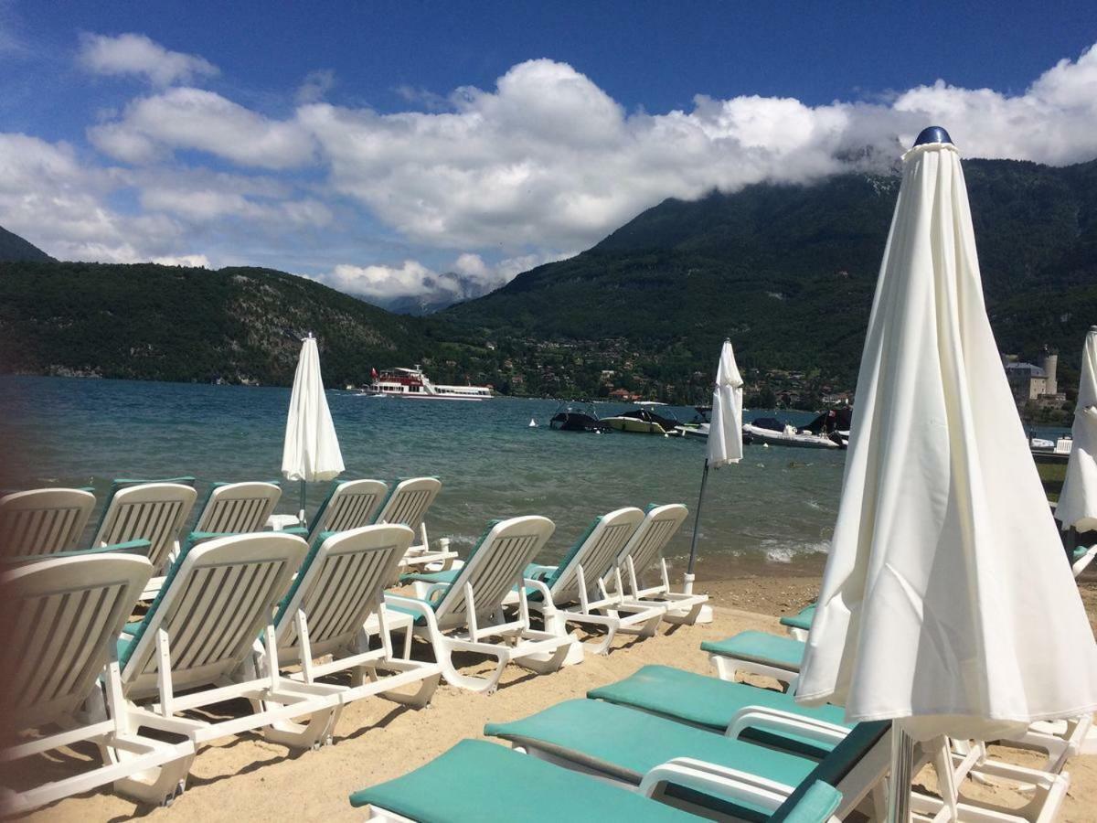 La Baie Des Voiles 3 Chambres 4 A 6 Personnes Au Bord Du Lac Plage Privee Duingt Eksteriør billede